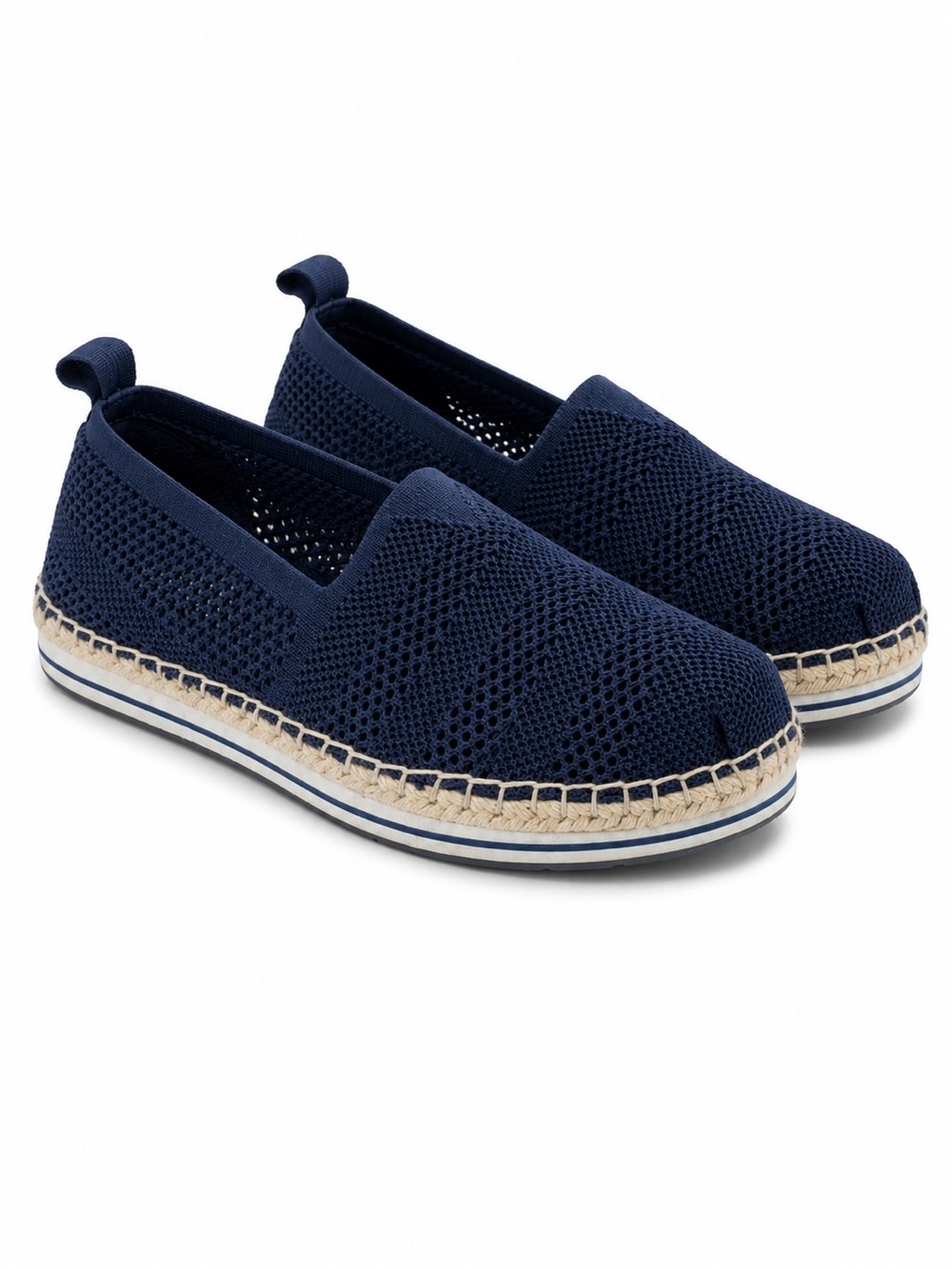 Skechers Bobs Breeze Bird Song slip-on Shoes Womens 9 Blue Mesh Espadrille Flat